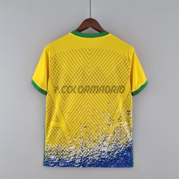 Brazil Soccer Jersey Special Edition Yellow 2022