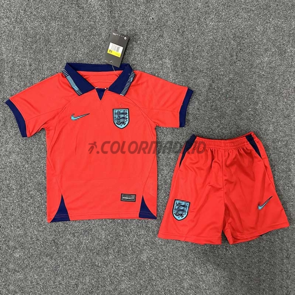 Camiseta Inglaterra Segunda Equipación 2022 Mundial Niño Kit