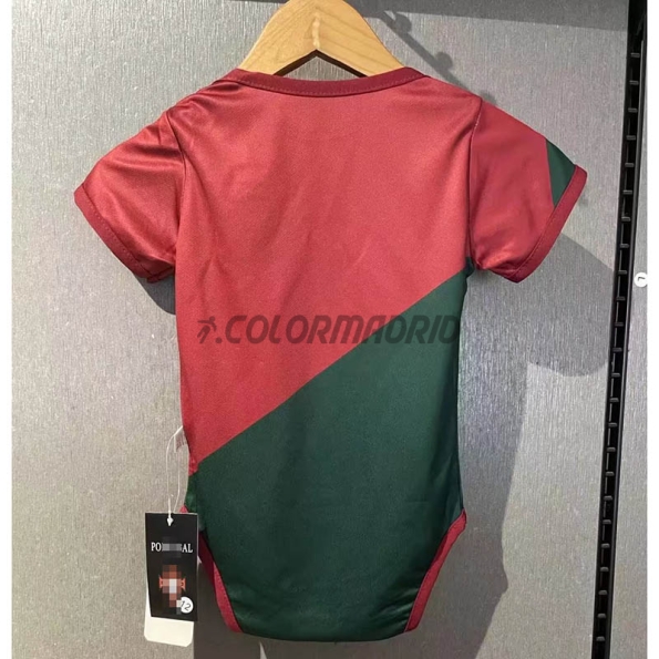 Camiseta Portugal Primera Equipación 2022 Baby