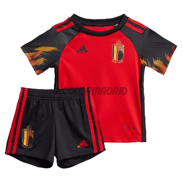 Maillot Kit Coupe du Monde Belgique 2022 Domicile Enfant
