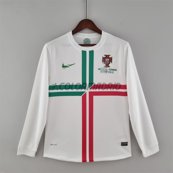 Portugal Soccer Jersey Away Long Sleeve Retro 2012