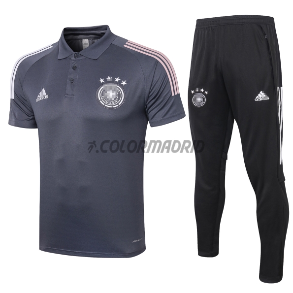 Germany Dark Grey Training Kit(Polo Shirt+Pants) 2020