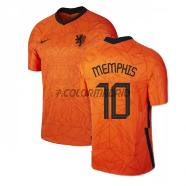 Camiseta Memphis 10 Holanda Primera Equipación 2020 Eurocopa