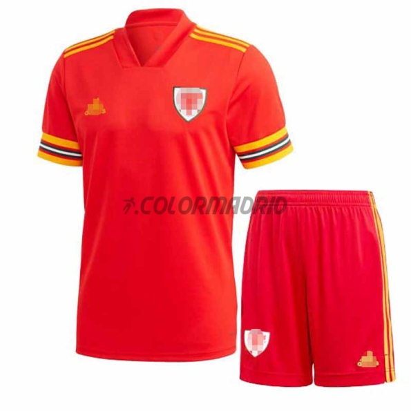Camiseta Gales 1ª Equipación 2020 Eurocopa Niño kit