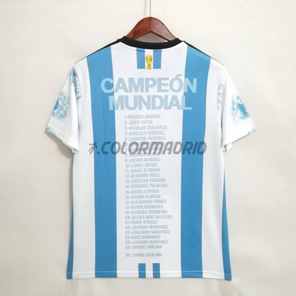 Camiseta Argentina 2022 Campeones del Mundo