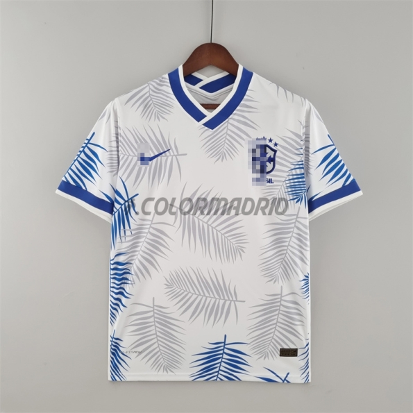 Brazil Soccer Jersey Classic Edition White 2022