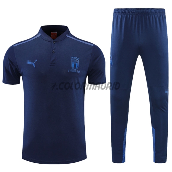 2022 Italy Polo Shirt Navy Blue
