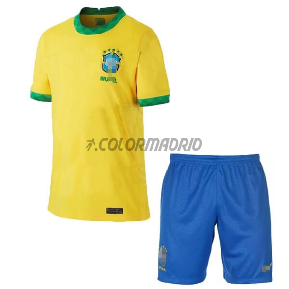 Brazil Kid's Soccer Jersey Home Kit 2020