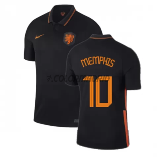 Camiseta Memphis 10 Holanda Segunda Equipación 2020 Eurocopa