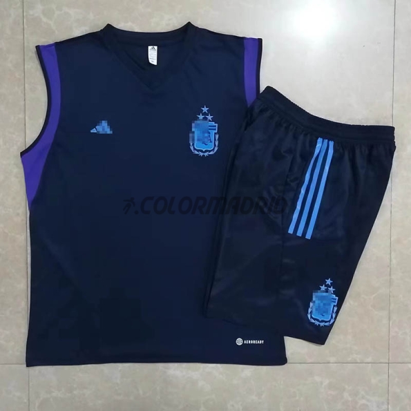 Camiseta de Entrenamiento Argentina Sin Mangas 2023 Kit Azul Marino