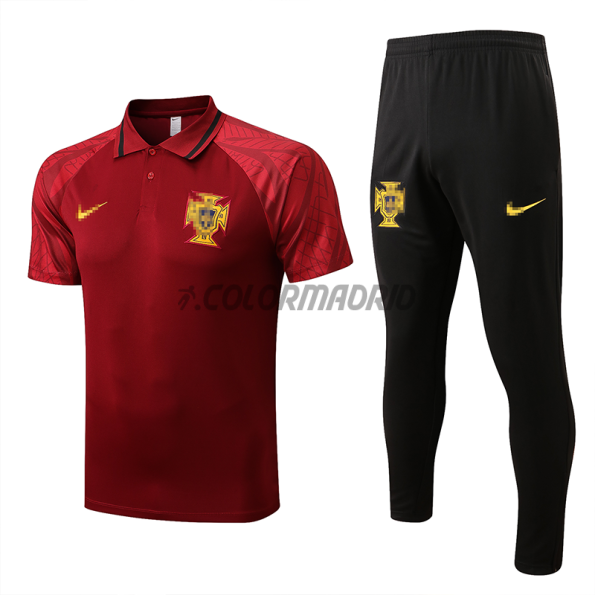 Polo Kit Portugal 2022 Rouge