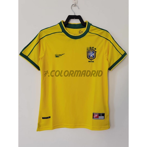 Brazil Soccer Jersey Home Retro 1998