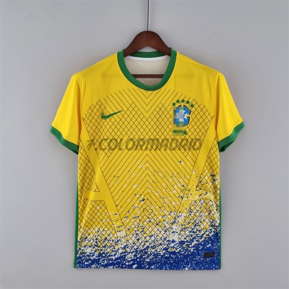 Brazil Soccer Jersey Special Edition Yellow 2022