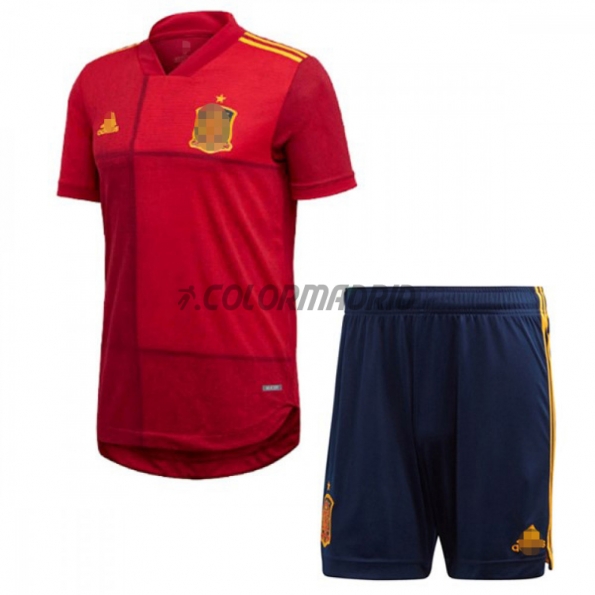 Camiseta España Primera Equipación 2020 Eurocopa Niño Kit