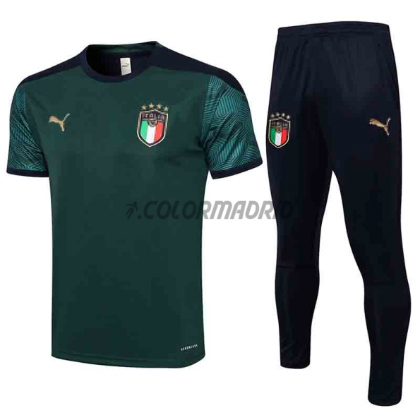 Camiseta De Entrenamiento Italia 2021/2022 Kit Verde Oscuro