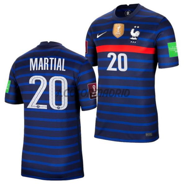 France Soccer Jersey Home MARTIAL 20 2021