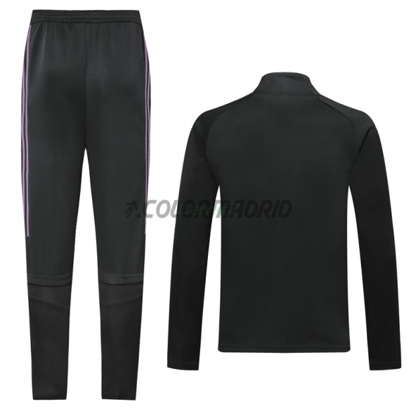 2020 Mexico Black/Purple High Neck Collar Training Jacket