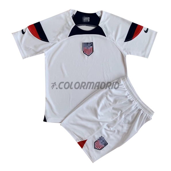 USA Kid's Soccer Jersey Home Kit 2022