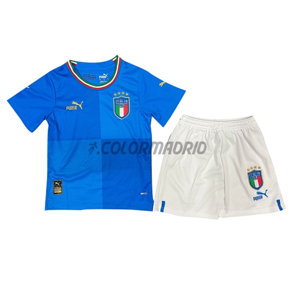 Italy Kid's Soccer Jersey Home Kit 2022