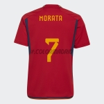 Camiseta Morata 7 España Primera Equipación 2022 Mundial