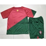 Portugal Kid's Soccer Jersey Home Kit 2022