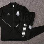2020 Argentina Black Low Neck Collar Training Jacket