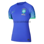 Camiseta Brasil Segunda Equipación 2022 Mujer Mundial