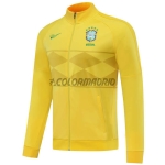 2020 Brazil Yellow High Neck Collar Training Jacket