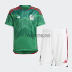 Camiseta México Primera Equipación 2022 Copa Mundial Niño Kit