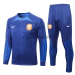 2022 Netherlands Dark Blue Training Jacket