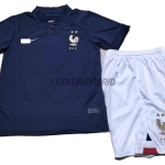 Camiseta Francia Primera Equipación 2022 Mundial Niño Kit
