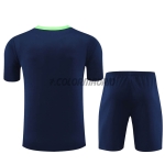 Camiseta de Entrenamiento Brasil 2023 Niño Kit Azul Marino/Verde