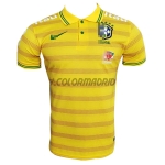 2022 Brazil Polo Shirt Yellow Striped