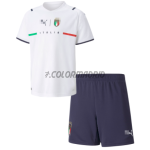 Italy Kid's Soccer Jersey Away Kit 2021