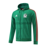 2022 Mexico Green/Red Hoodie Training Jacket