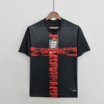 England Black/Red Soccer Jersey 2022