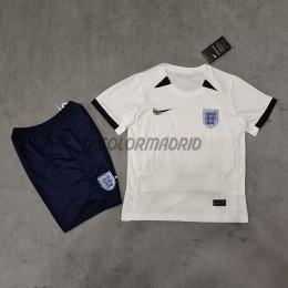 Camiseta Inglaterra Primera Equipación Copa Mundial Femenina 2023 Niño Kit