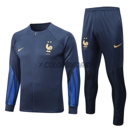 2022 France Navy BlueTraining Kit (Jacket+Trouser)