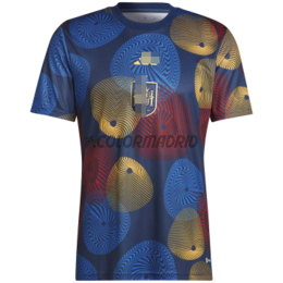 Camiseta adidas España niño pre-match azul marino