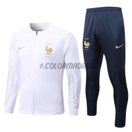 2022 France WhiteTraining Kit (Jacket+Trouser)